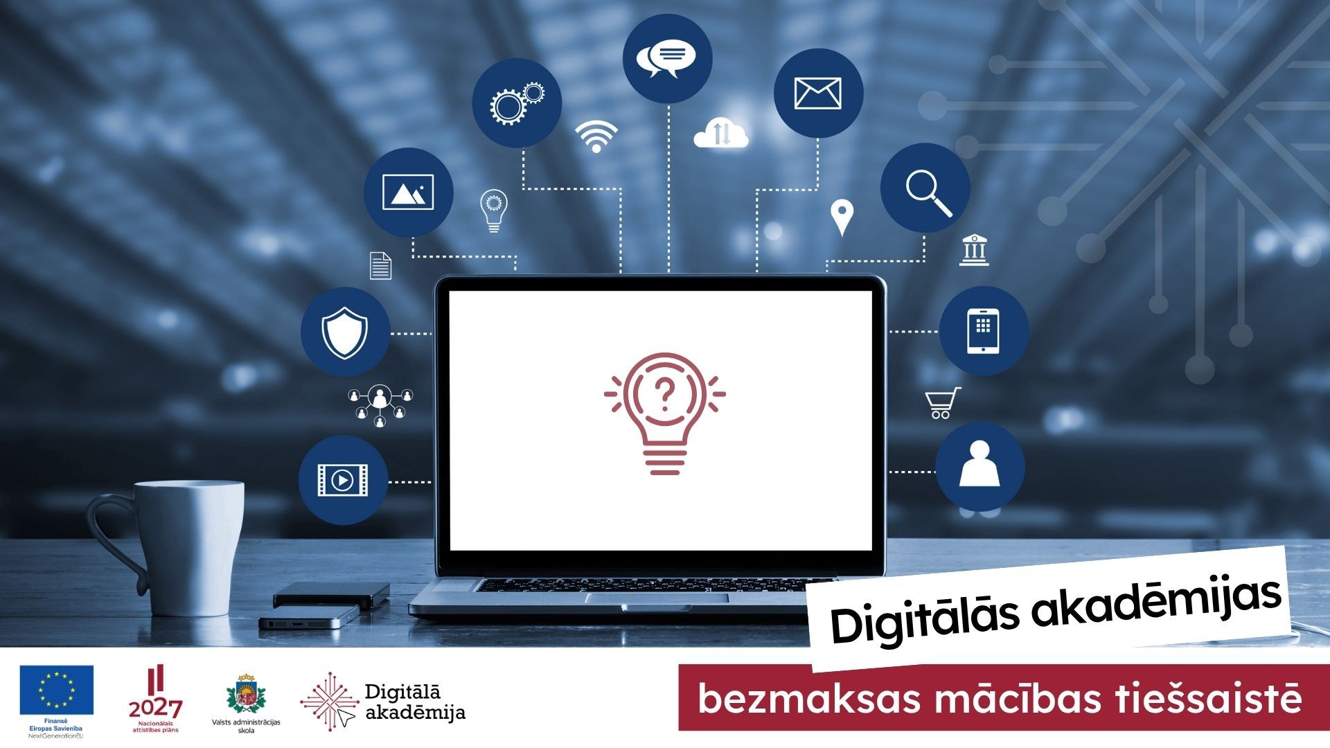Aktuālais Digitālās akadēmijas tiešsaistes mācību grupu piedāvājums rudenī