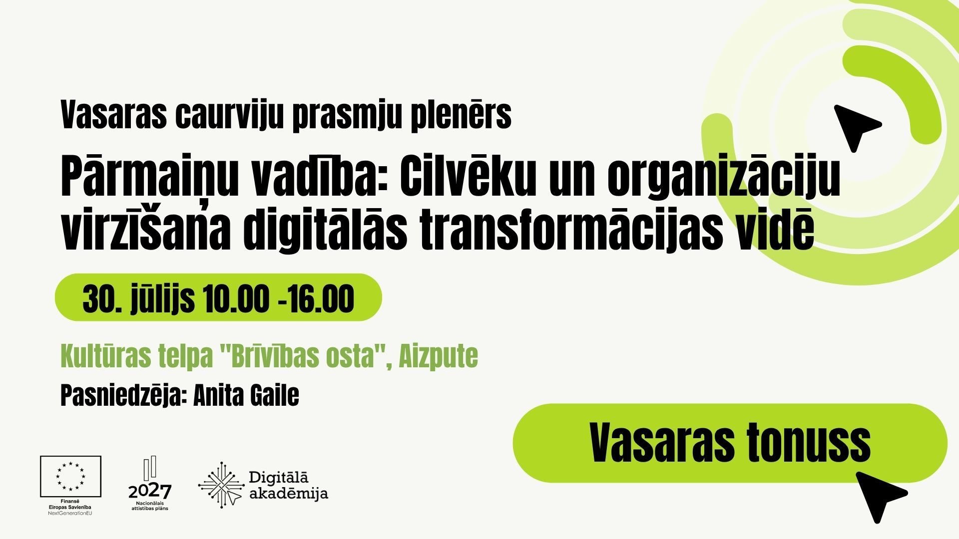Pārmaiņu vadība: Cilvēku un organizāciju virzīšana digitālās transformācijas vidē