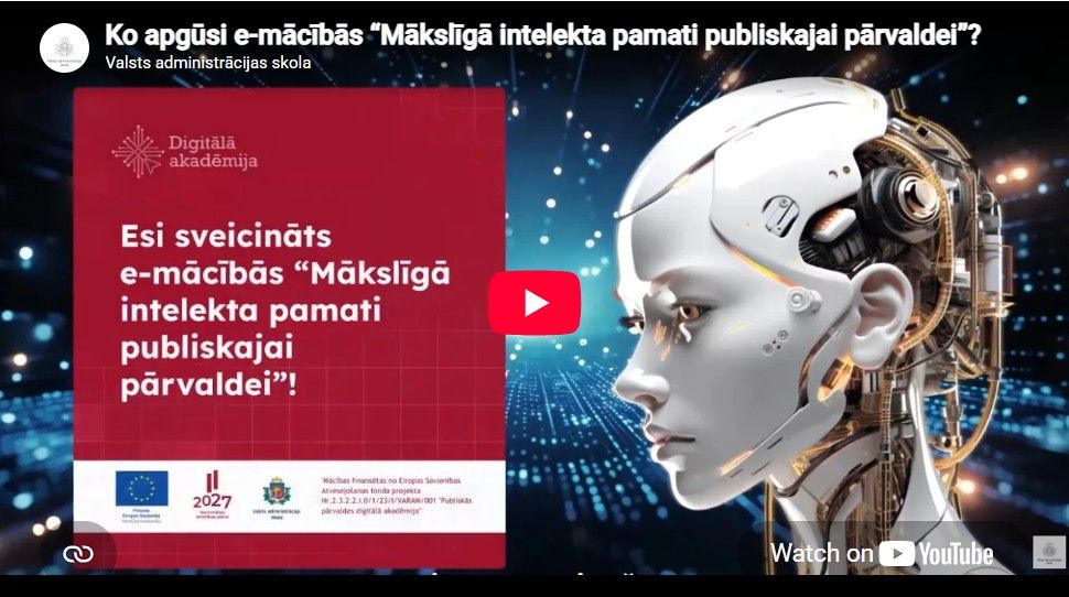Mākslīgā intelekta pamati publiskajai pārvaldei